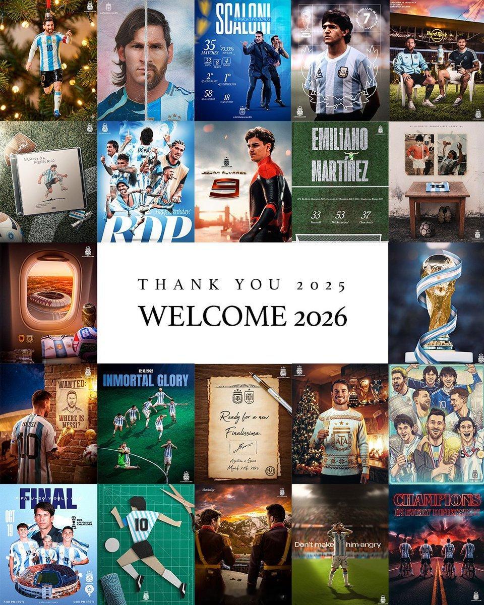 谢谢，2025 🆕 欢迎，2026阿根廷国家队