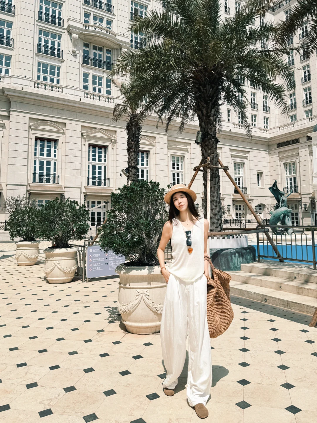 提前度假🏖️ 180cm一身白穿不腻