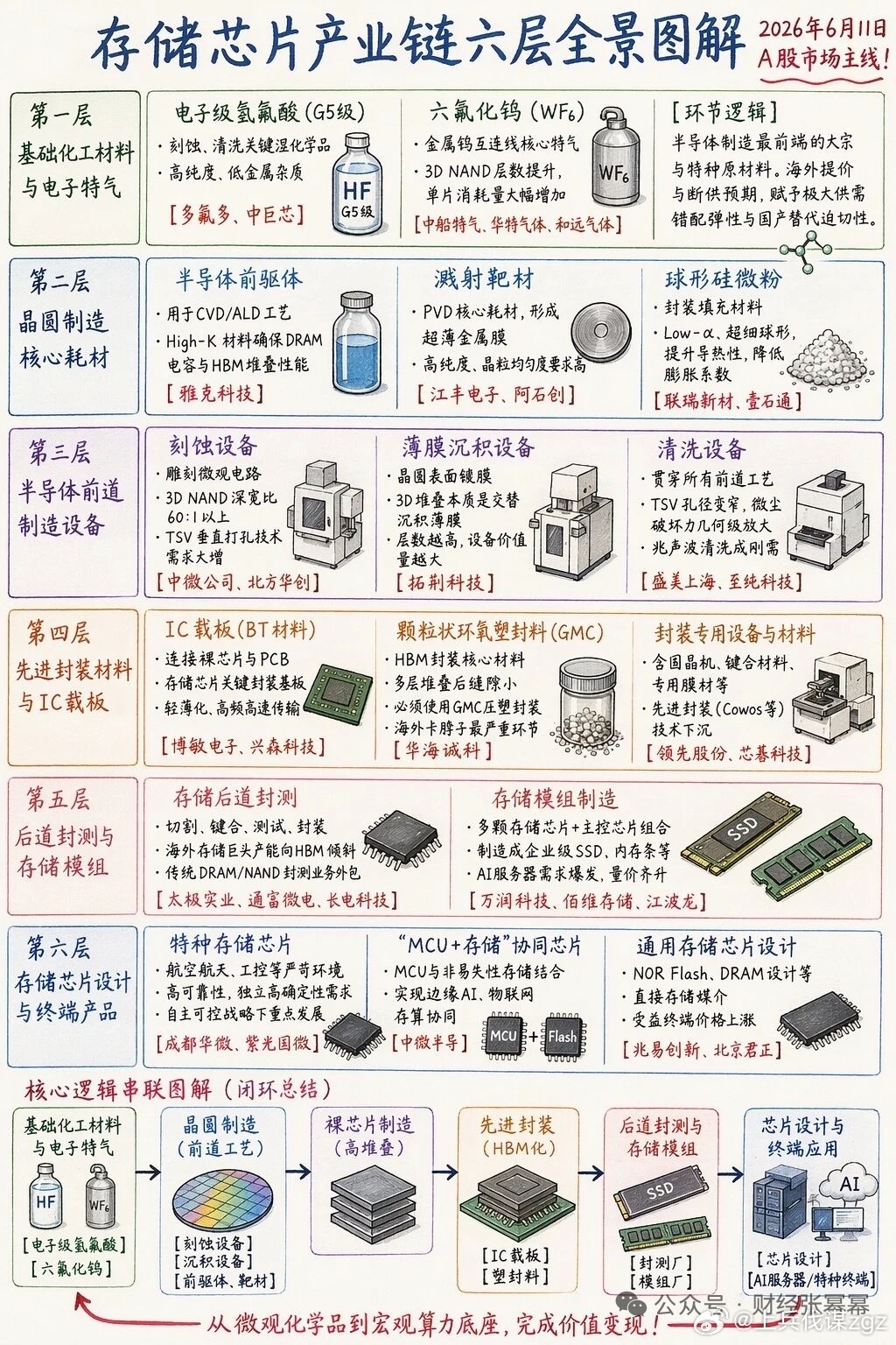 存储芯片产业链图解 