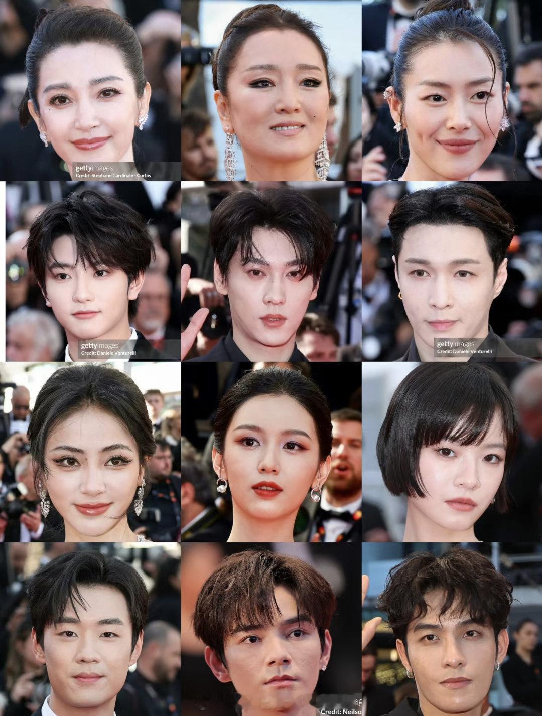 戛纳电影节内娱红毯怼脸生图合集，谁的状态比较好？李冰冰、巩俐、刘雯穆祉丞、田栩宁