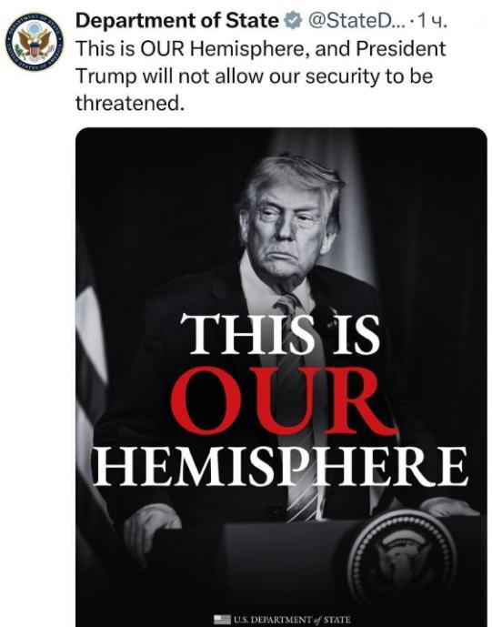 就在刚刚，
美国国务院正式宣布，
1月6日，美国驻华大使馆官方账号上宣布，将西半