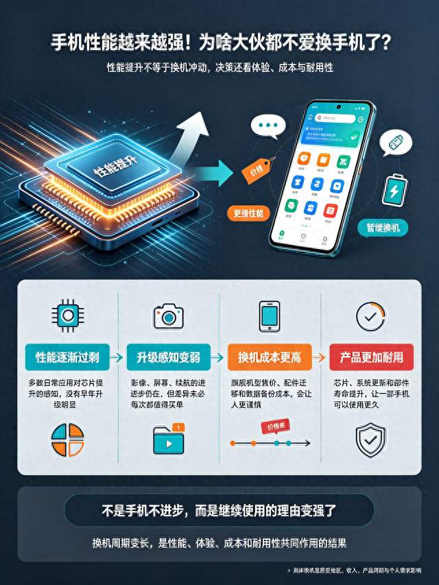 手机性能越来越强！为啥大伙都不爱换手机了？