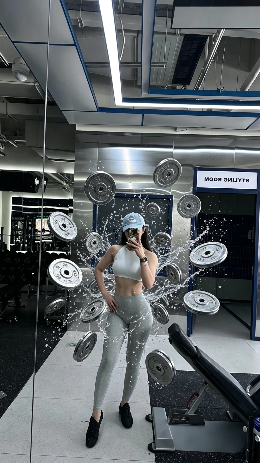 哑铃水花交作业