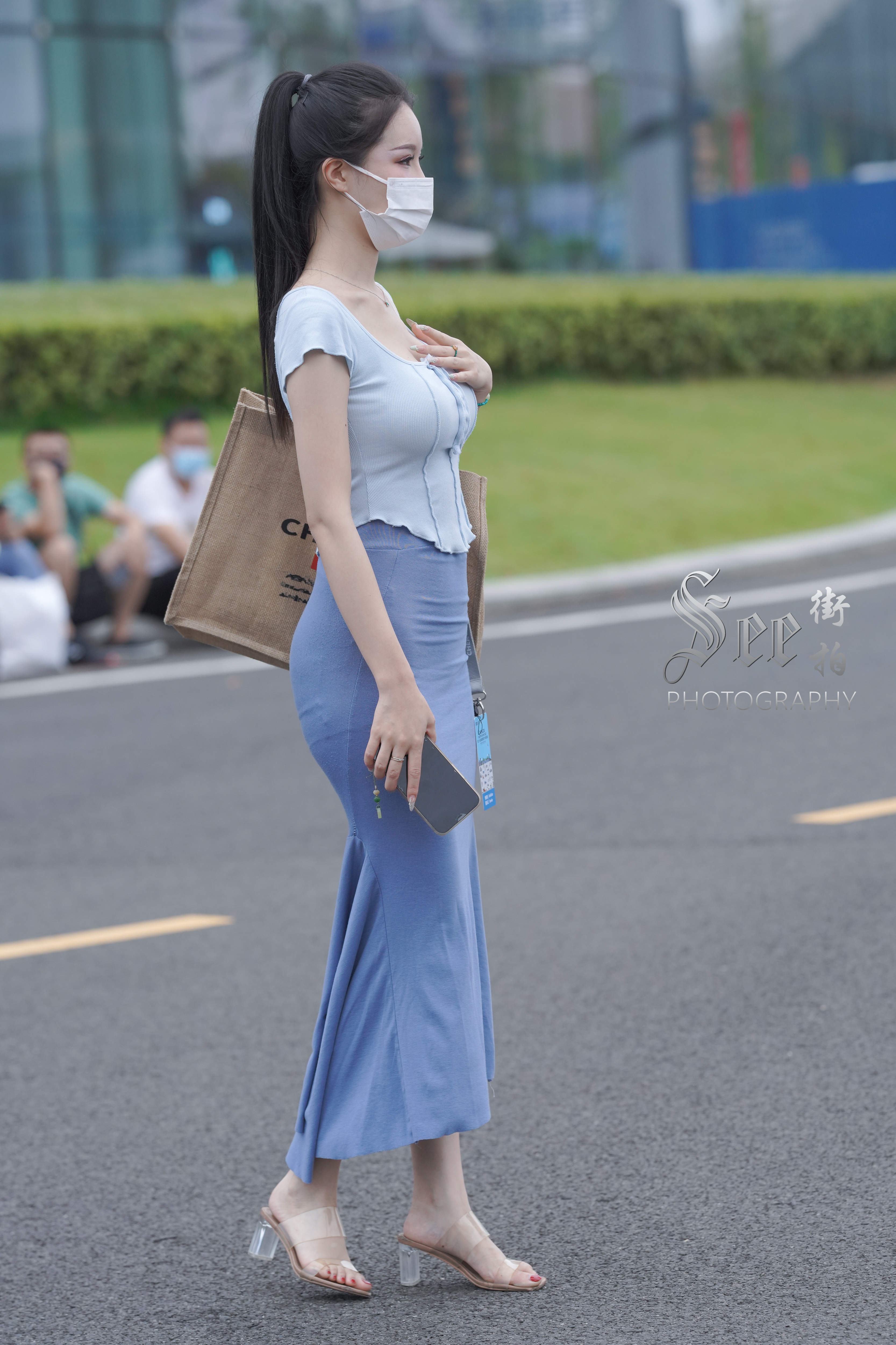 针织修身长裙，气质迷人~~ ​​​