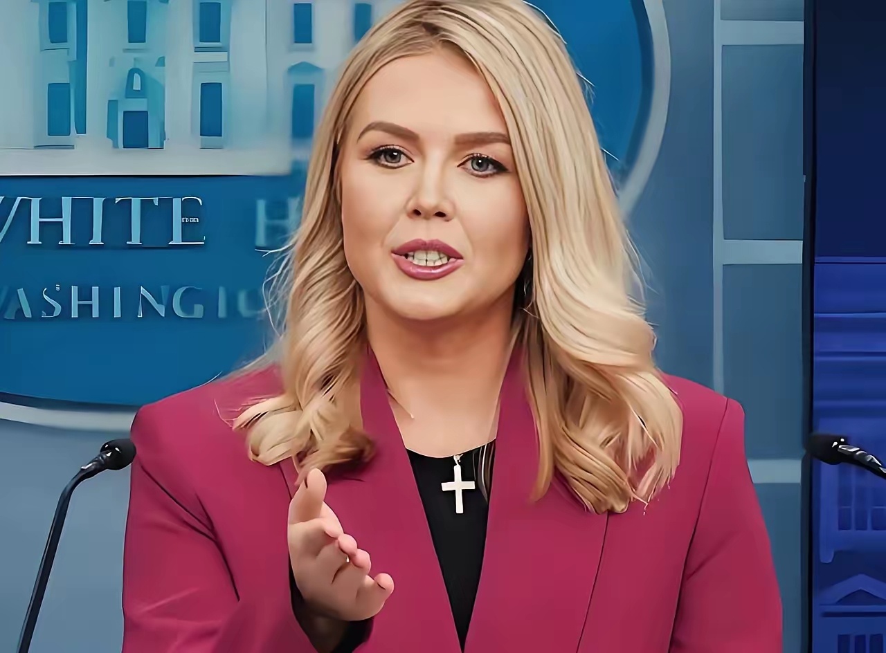 白宫美女发言人莱维特周五大大方方表示：已怀有二胎，将于不久暂别发言人位置。 