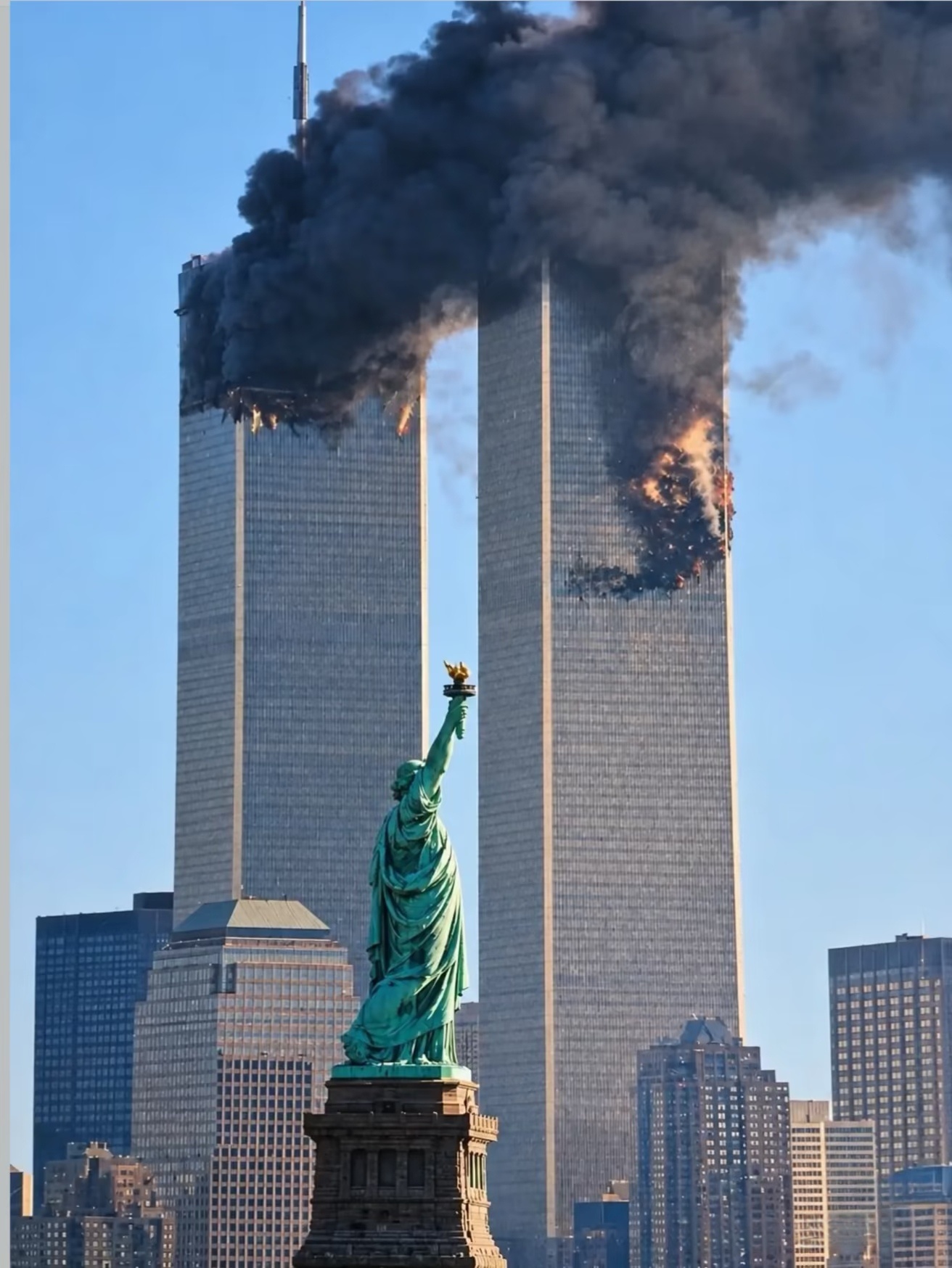 9.11现场图2001年9月11日纽约 
