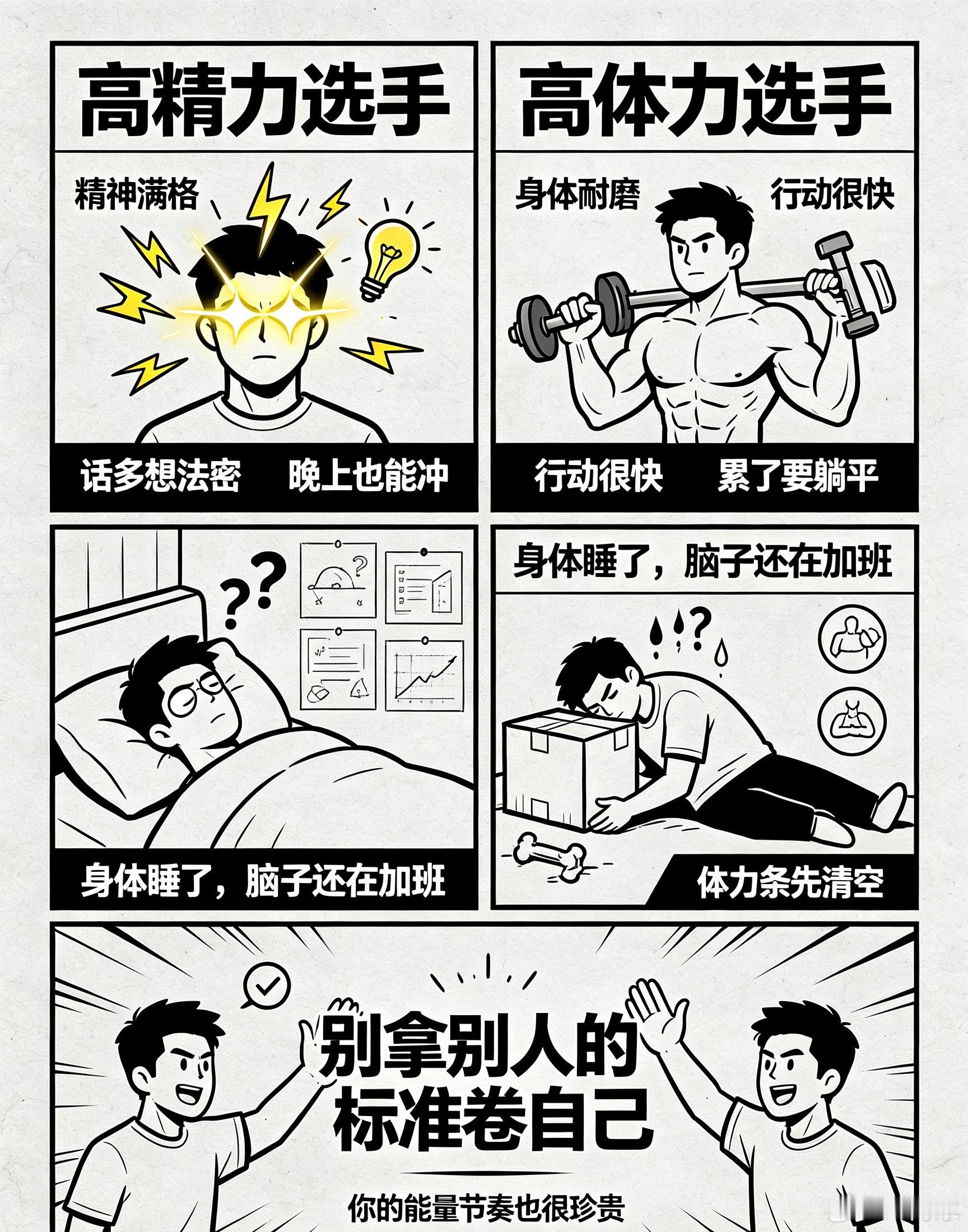 发现高精力和高体力是两种人群原来高精力与高体力并不是一回事。有的人身体耐力很强，