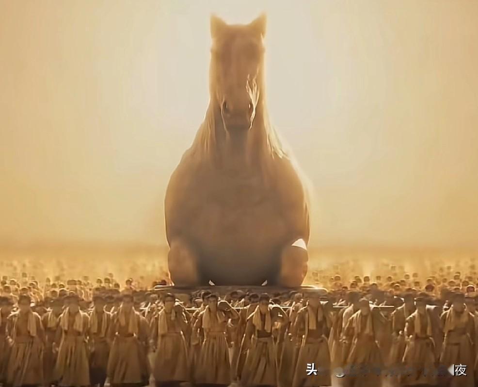 没看到万马奔腾，
心中却有一万个问号，
我肤浅了，
谁能解其意？