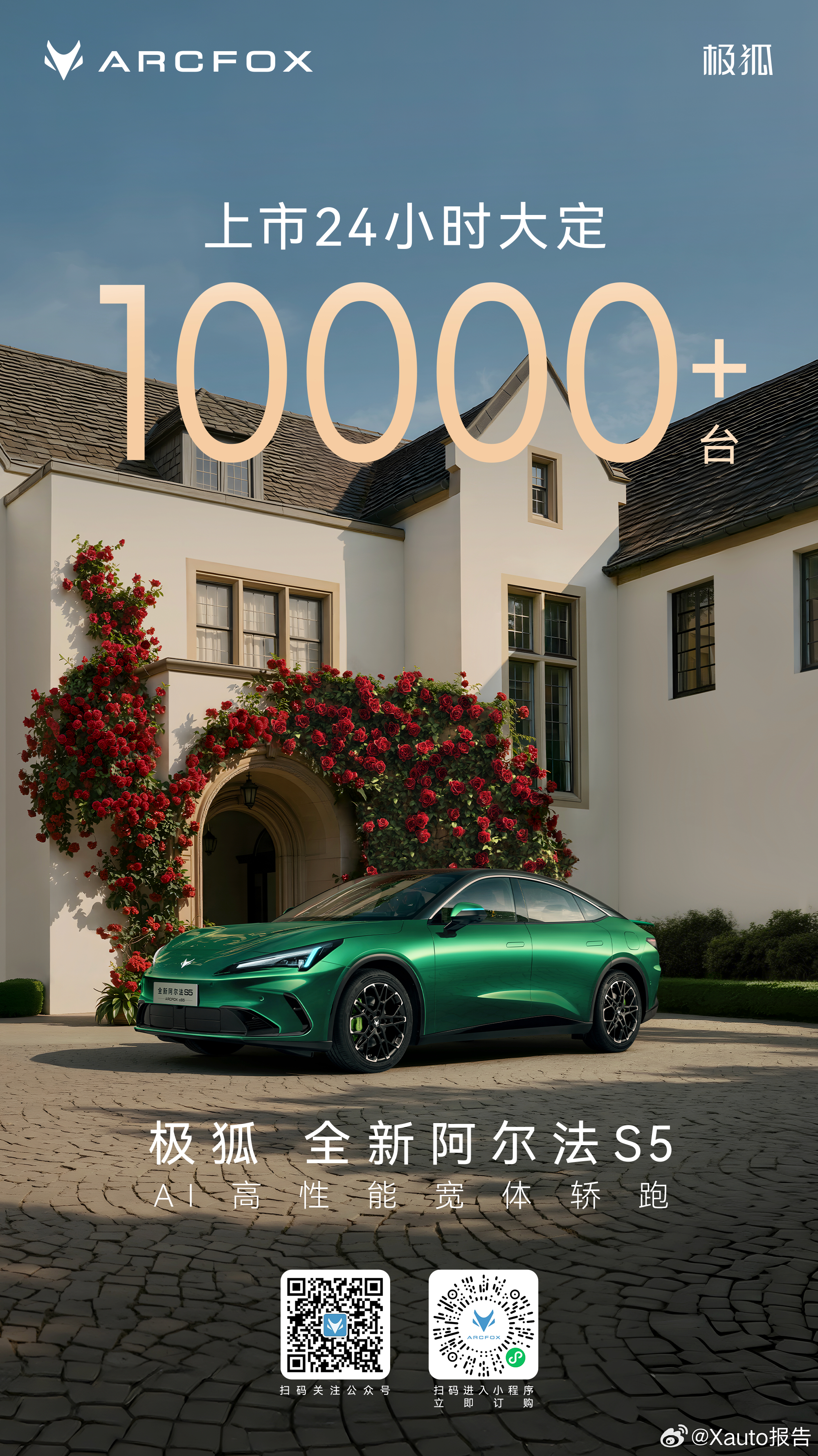 极狐全新阿尔法S5上市24小时大定10000+台！9.98万起极狐全新阿尔法S5