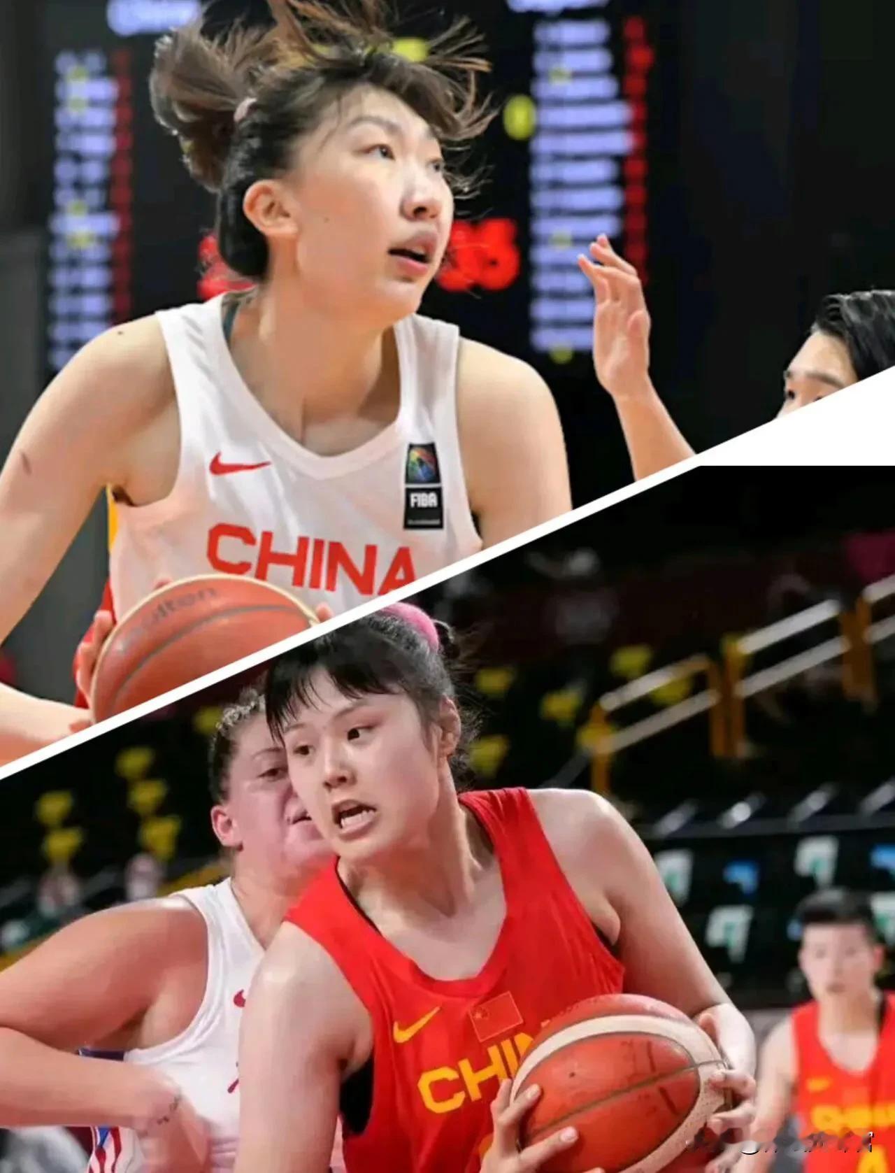 不比不知道，一比吓一跳！

韩旭，年薪400万，女篮首发中锋，热身赛场均9分3篮