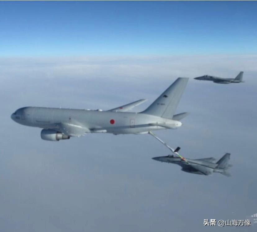 日本媒体报道：日本航空自卫队
的大型空中加油机“KC-767”于
3月8日凌晨在