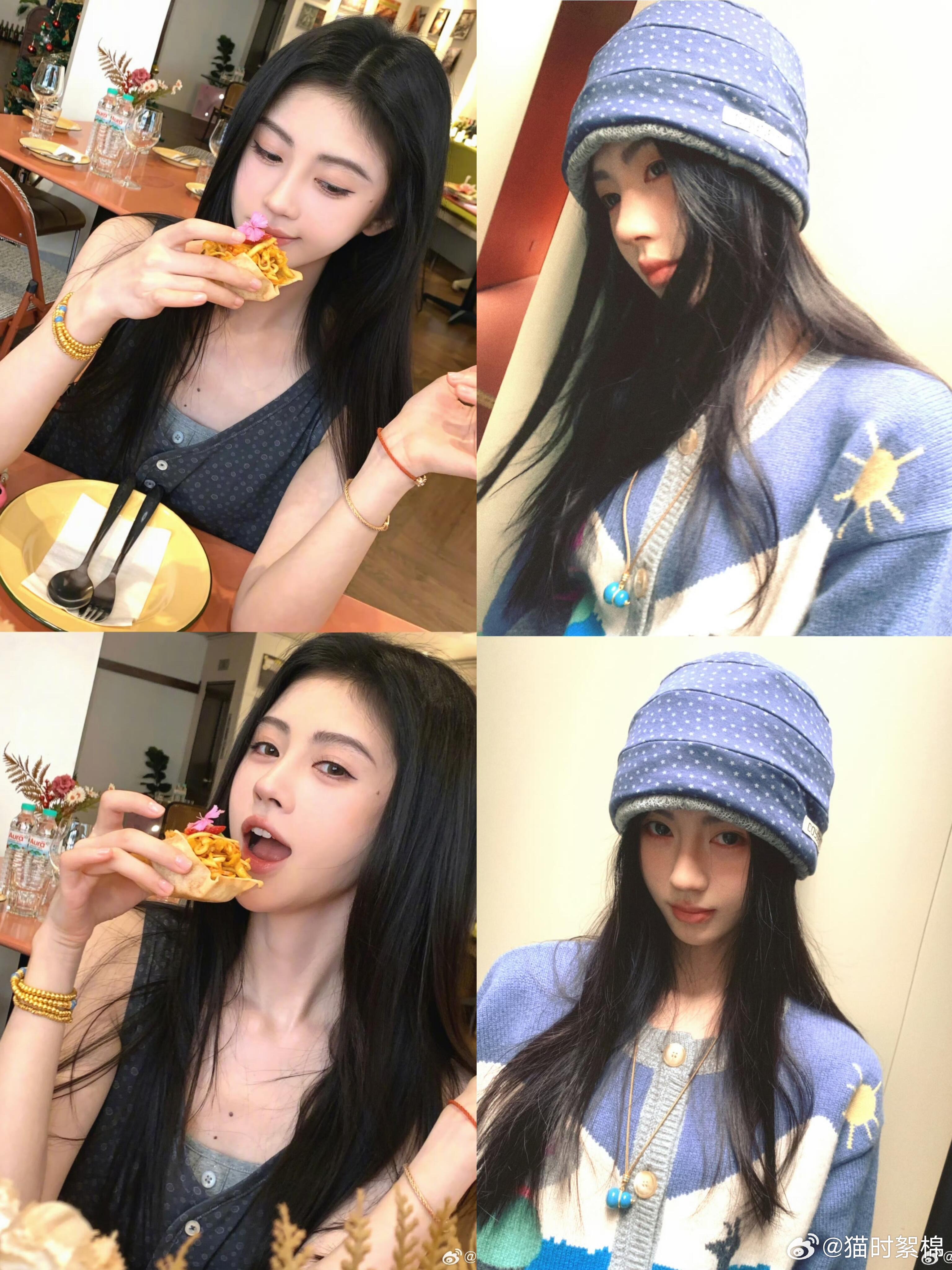 郭敬明又拍出了鞠婧祎的神级回首鞠婧祎这套私服随性又精致，针织帽+撞色外套舒适耐看