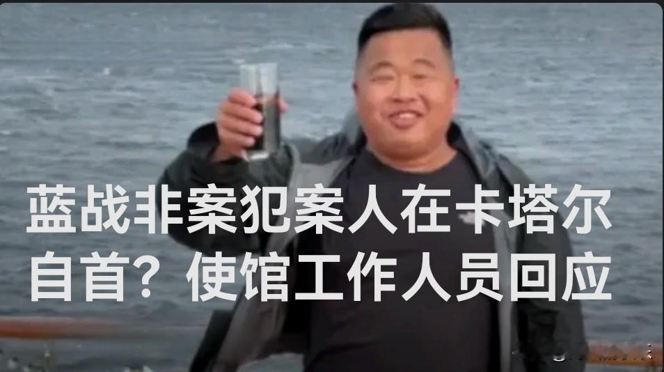 蓝战非案犯案人在卡塔尔自首？使馆工作人员回应

   据媒体报道12月10日晚，