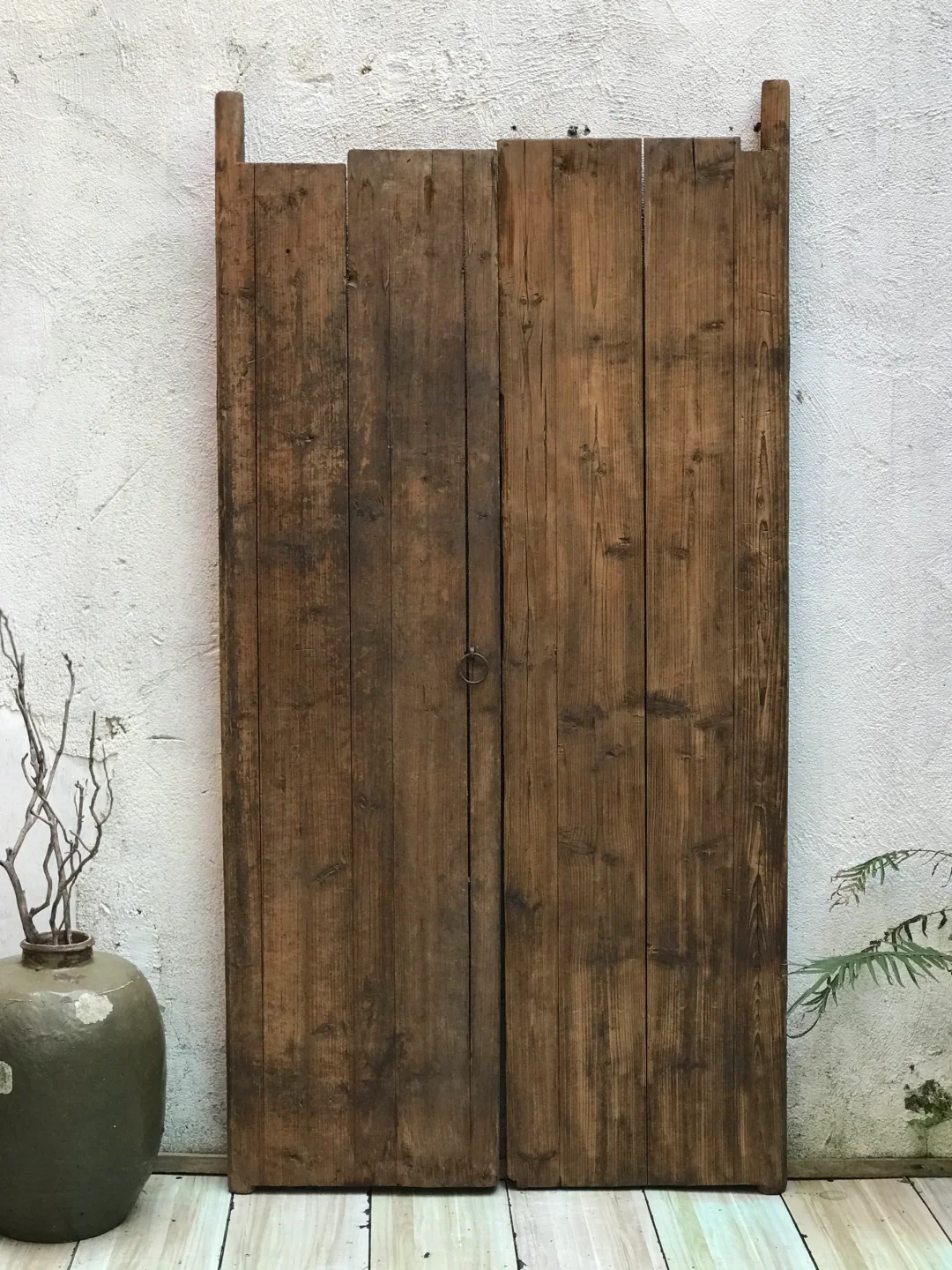 老宅门，院门；民宿、茶室庭院极简侘寂硬装门