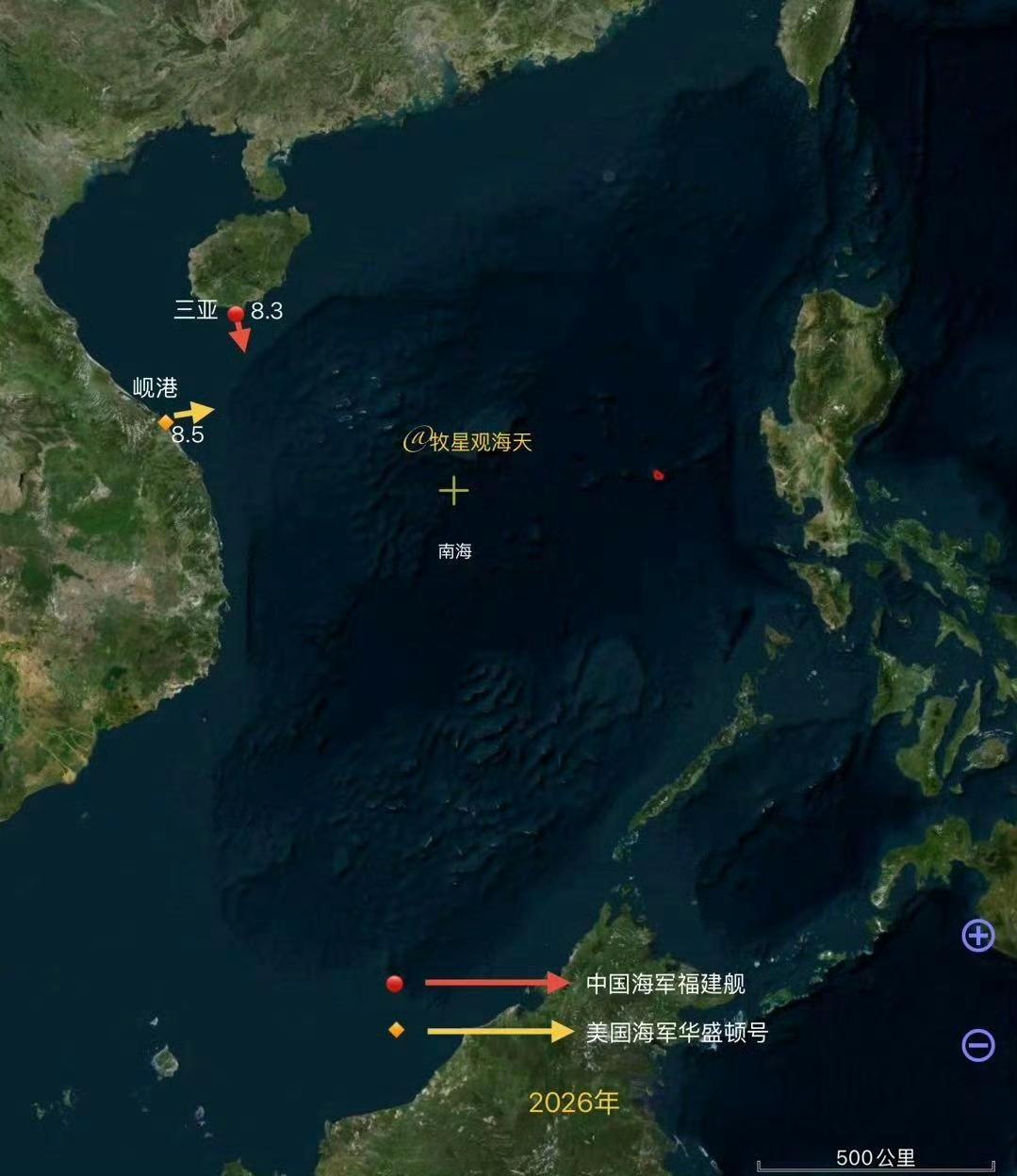 南海上演了一场大戏：美军航母刚在越南休整完准备北返日本基地，刚驶入南海就撞上我们