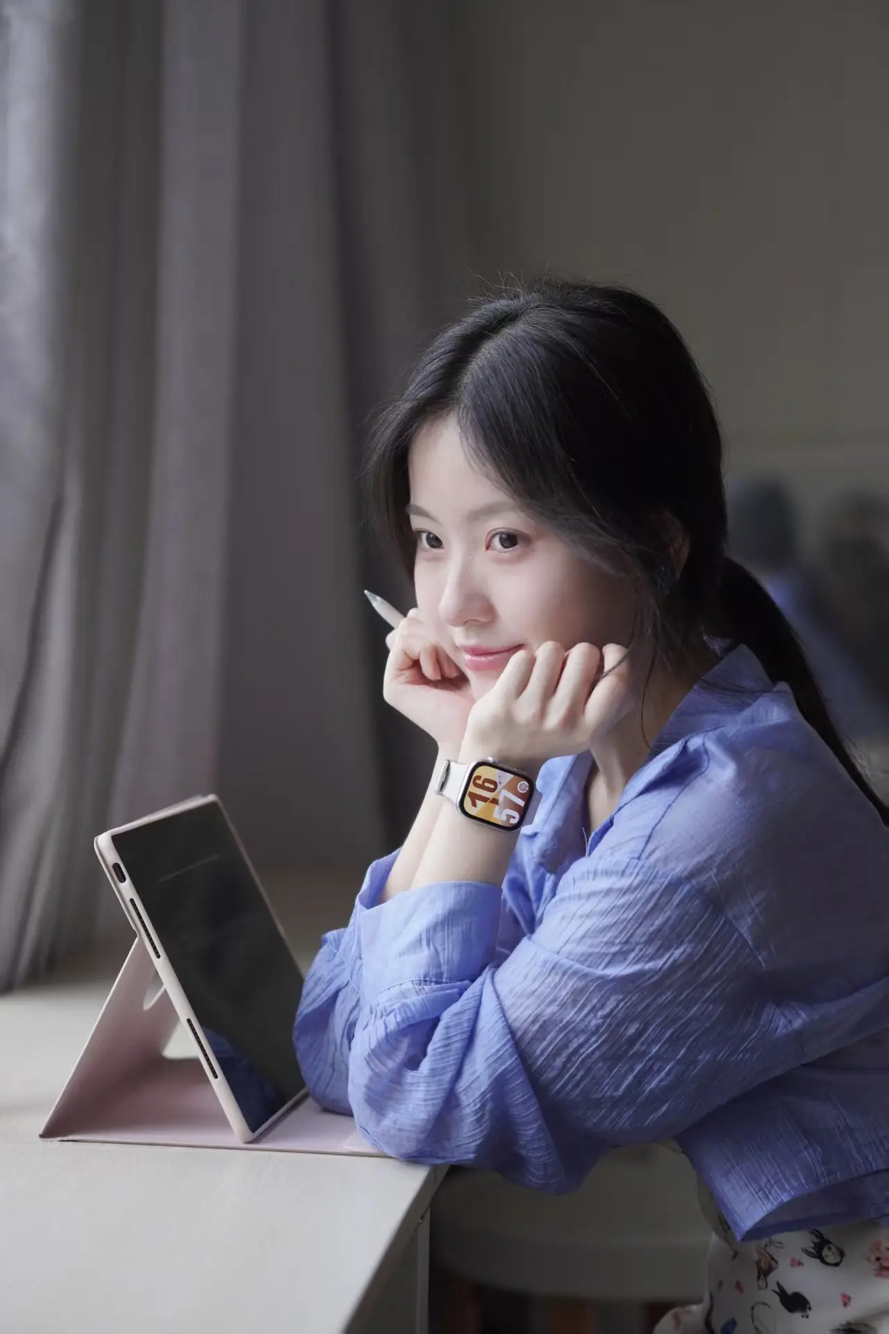 当你的学习搭子是我。。。有木有觉得这组特别温柔学姐 感觉⌚️一戴 高智...