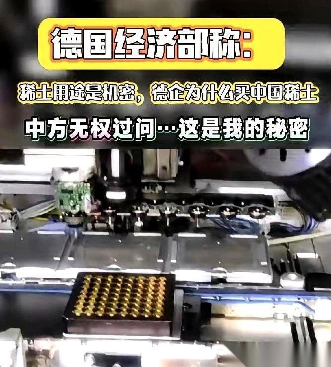 他们说，稀土用来干嘛，是“经济机密”。
这话说的，真是一点毛病没有。
那我选择不