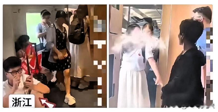 刚刚看了一条新闻
列车上令人气愤的一幕
女子带孩子没有座位
男孩主动让出座位，