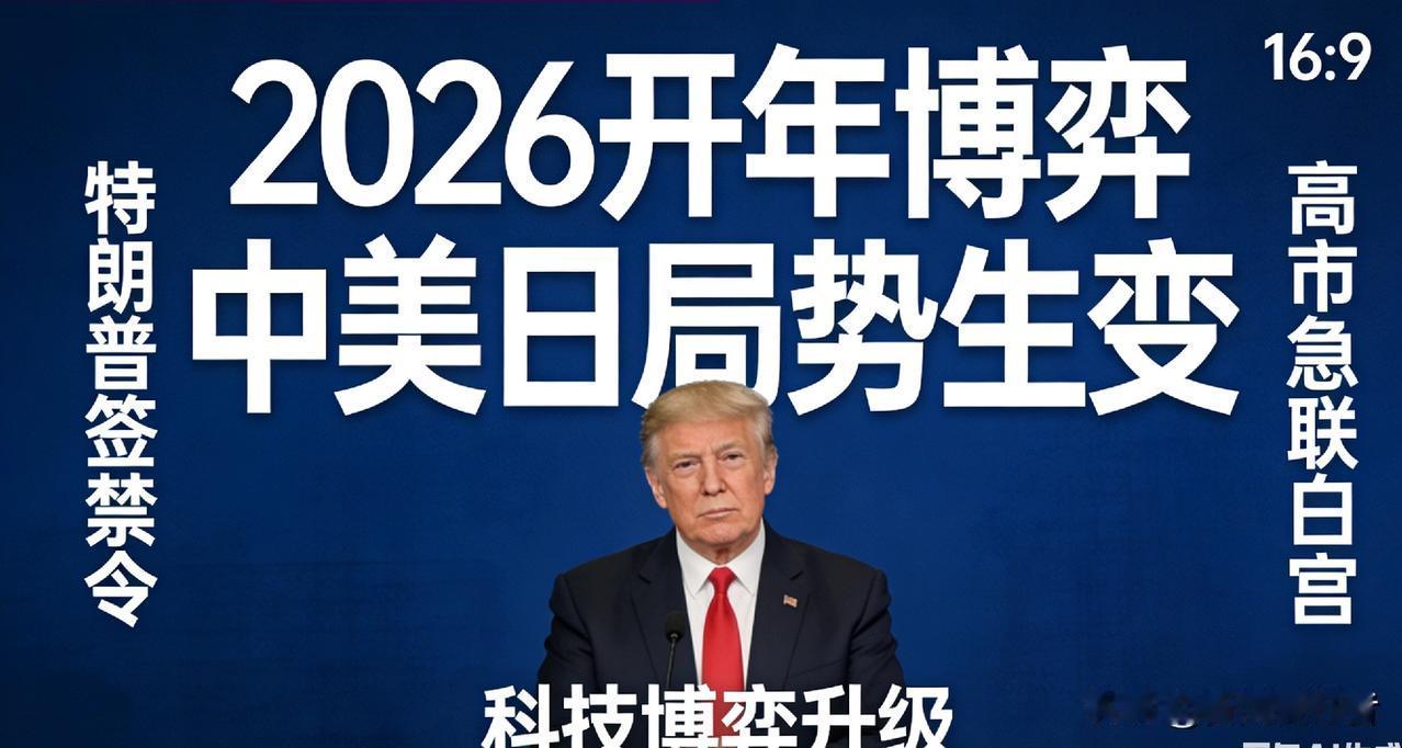 2026开年变局！高市早苗急电白宫，特朗普签对华科技禁令（标题7）
 
2026