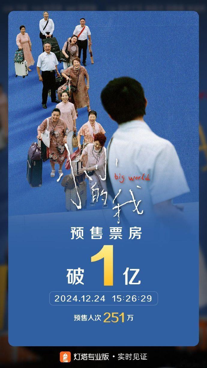 小小的我预售票房突破1亿  电影小小的我预售票房突破1亿  《小小的我》预售突破