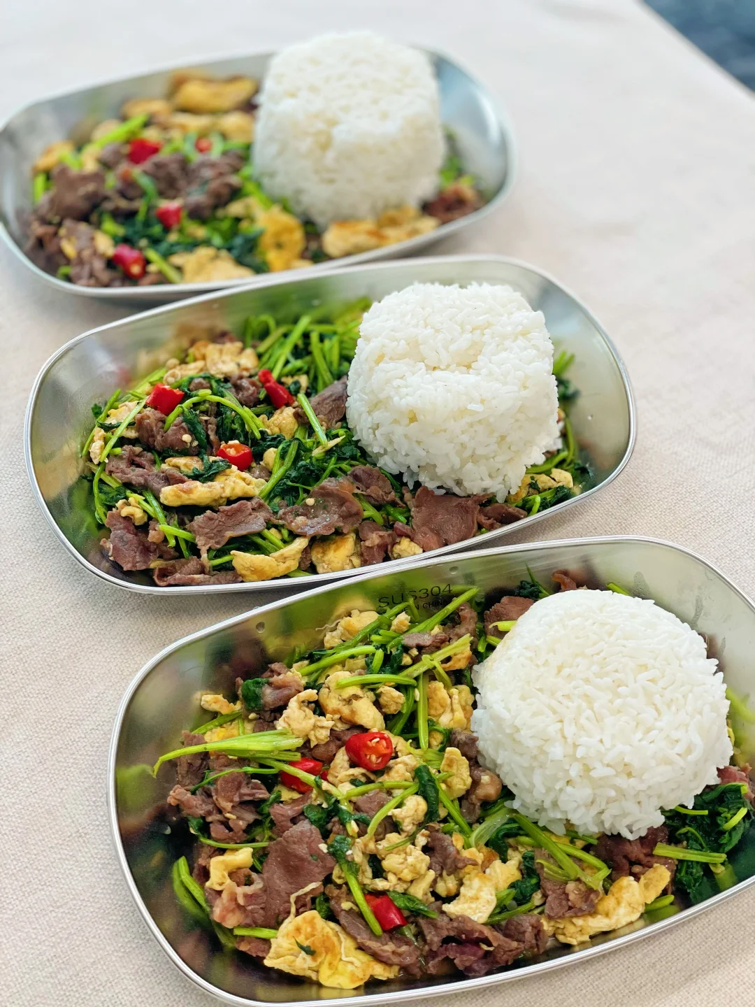 今日份干净饮食|香菜鸡蛋炒牛肉🍛