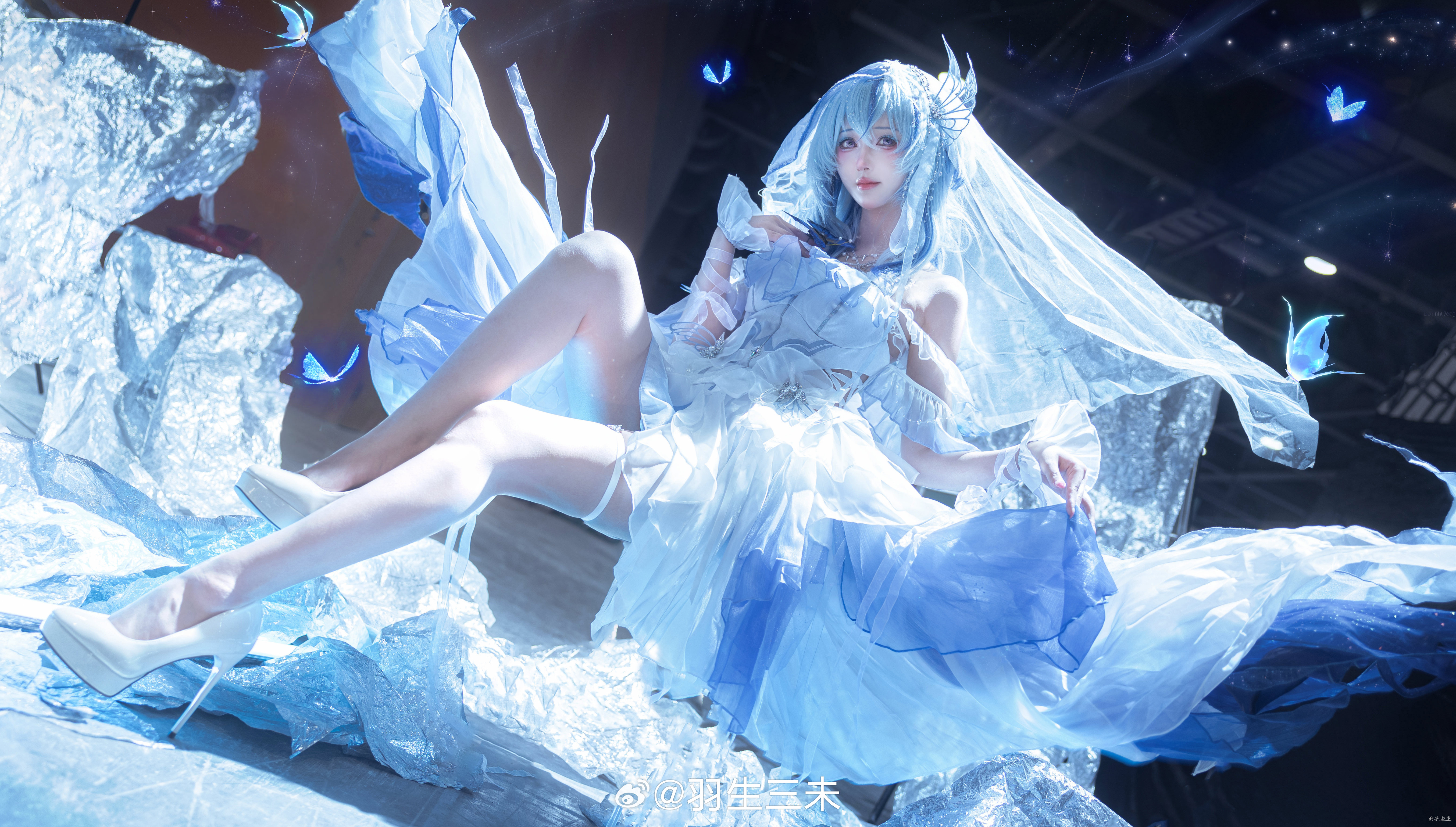 鸣潮萤火虫漫展羽生三未cosplay 守岸人花嫁🌸感谢教主大大的美拍 [求关注