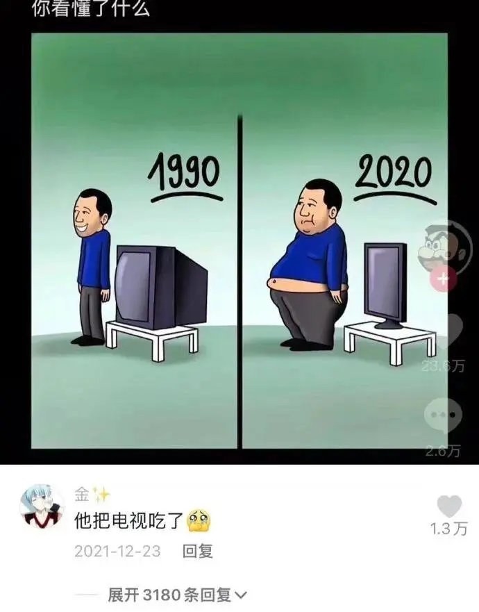 他把电视吃了哈哈哈哈哈哈搞笑图片梗图合集