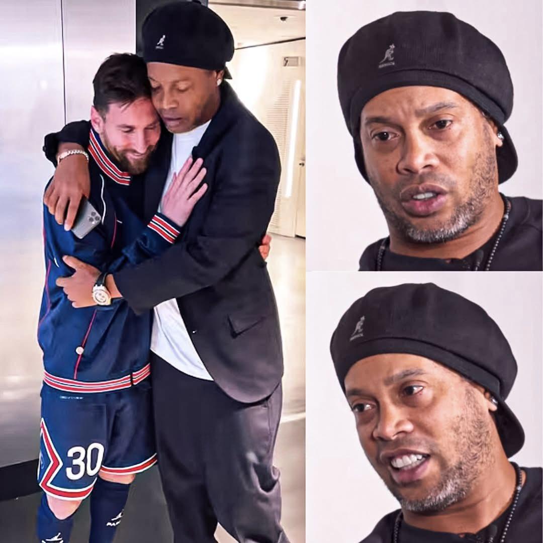 罗纳尔迪尼奥谈莱昂内尔·梅西：

“当梅西还在巴黎，在欧冠联赛中对阵曼城时，我在