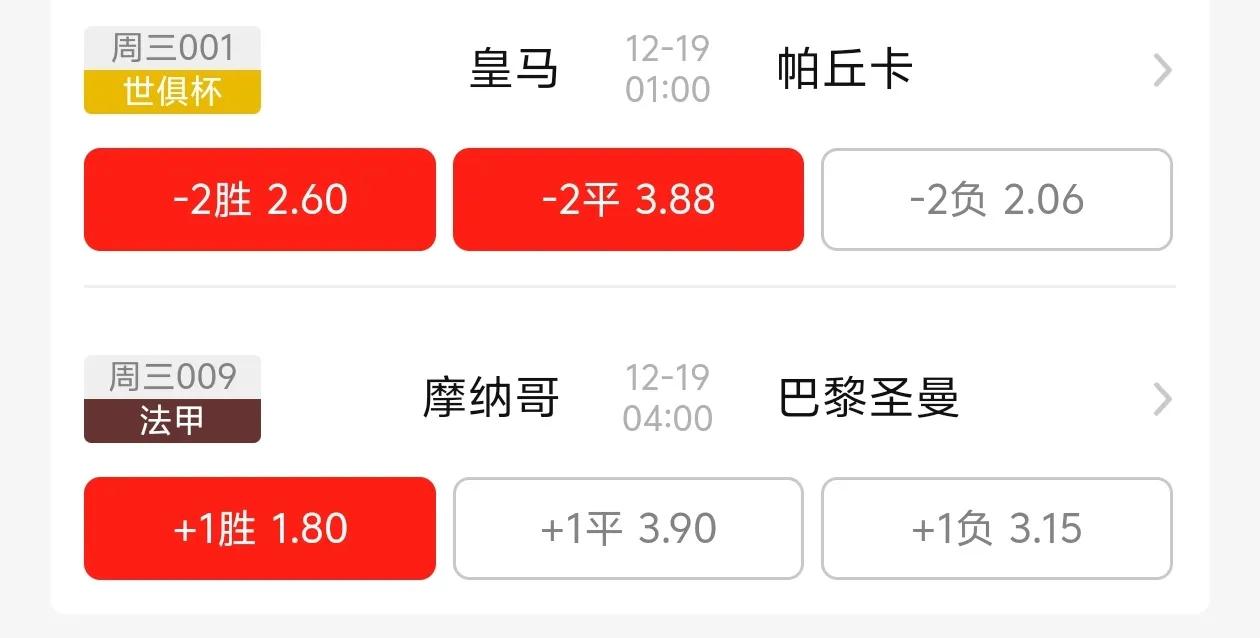 休息了两天，今天继续再战，还是看好拉胯的皇马，在弱旅身上找点自信，最少赢2个[比