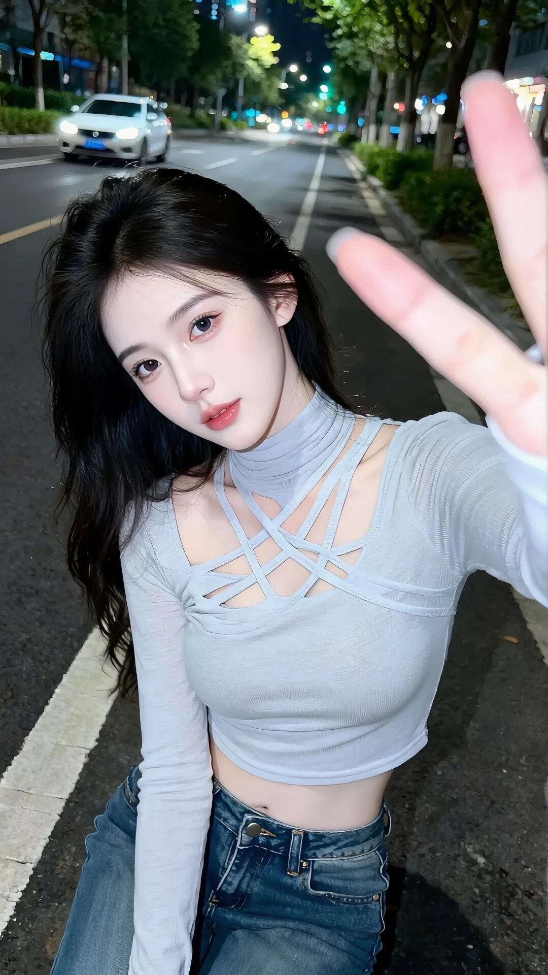 🌃 酷飒街头风
夜色正好，做自己的主角。
晚风与我，都是自由的。
城市的霓虹，