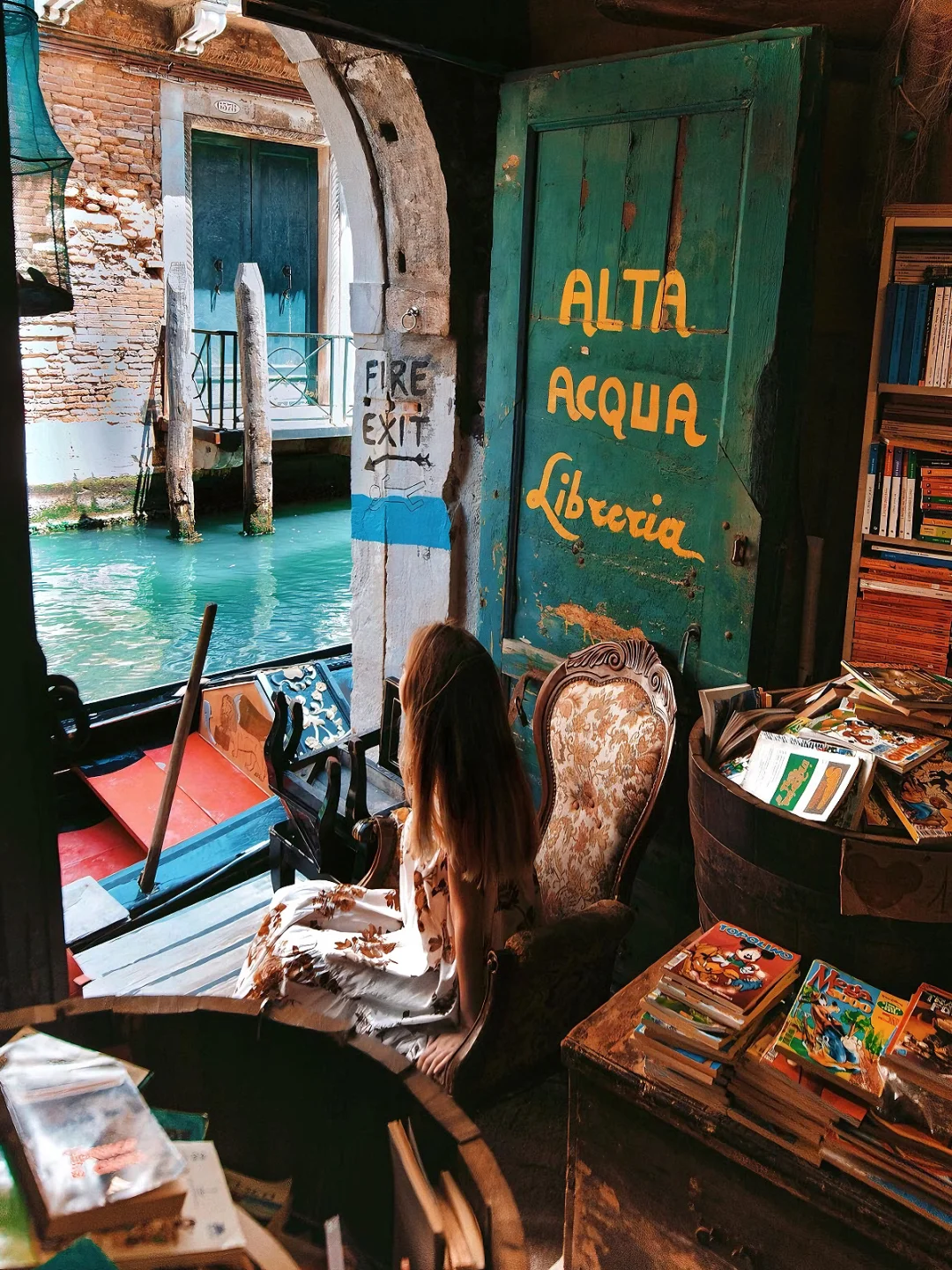 意大利旅行🎭来打卡威尼斯最美运河书店 ！