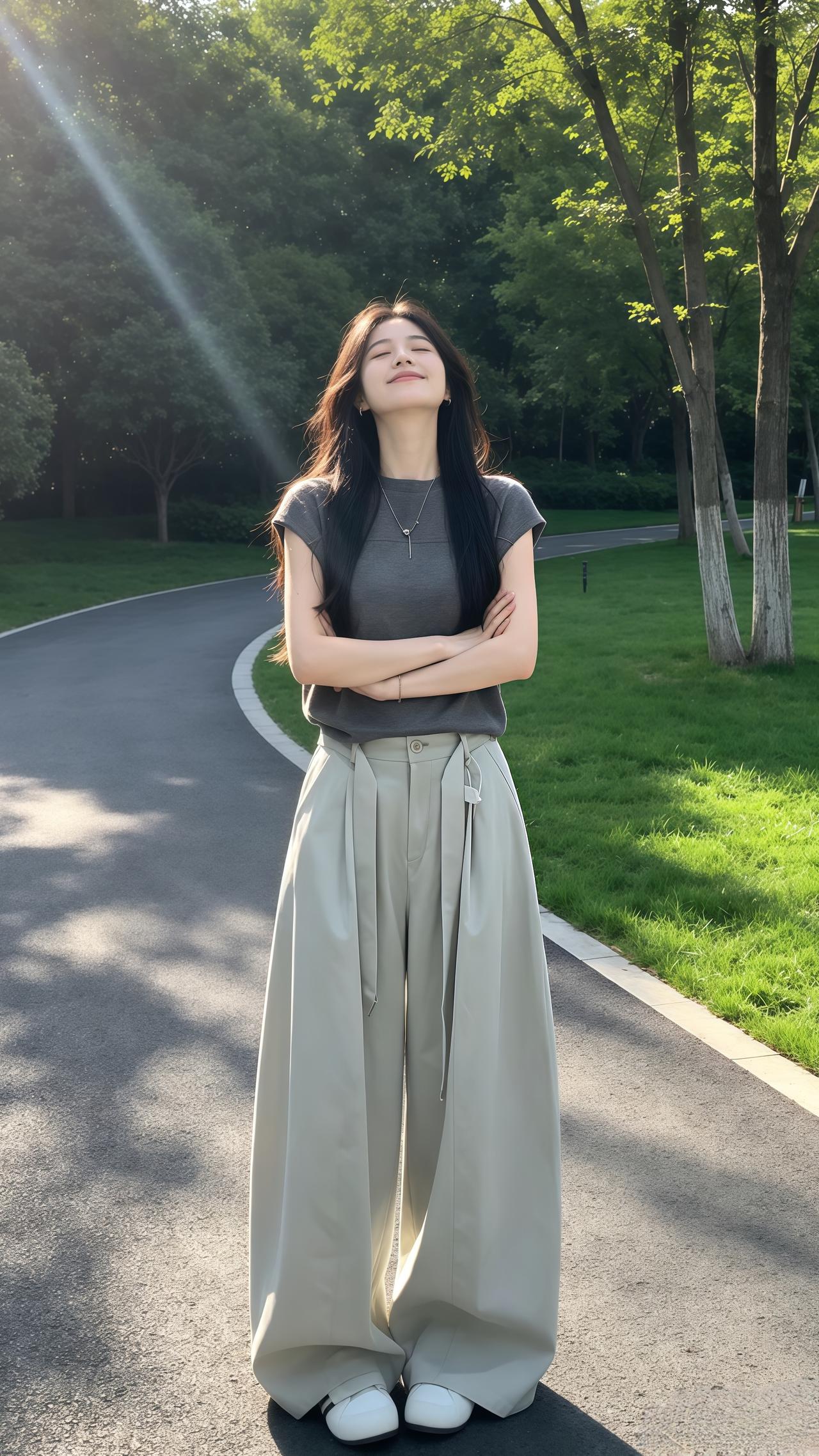 喜欢这种随性松弛感 夏天这么穿太舒服了 韩系穿搭  舒适透气又凉快 穿搭
