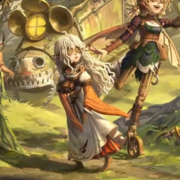 第五人格[超话]  天呐这个小女孩，白毛宝宝[憧憬] 
