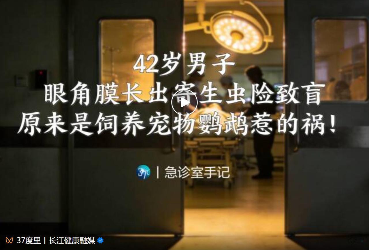 “眼睛红痒流泪，以为只是普通结膜炎，没想到竟是角膜上长了寄生虫！”7 月 16 