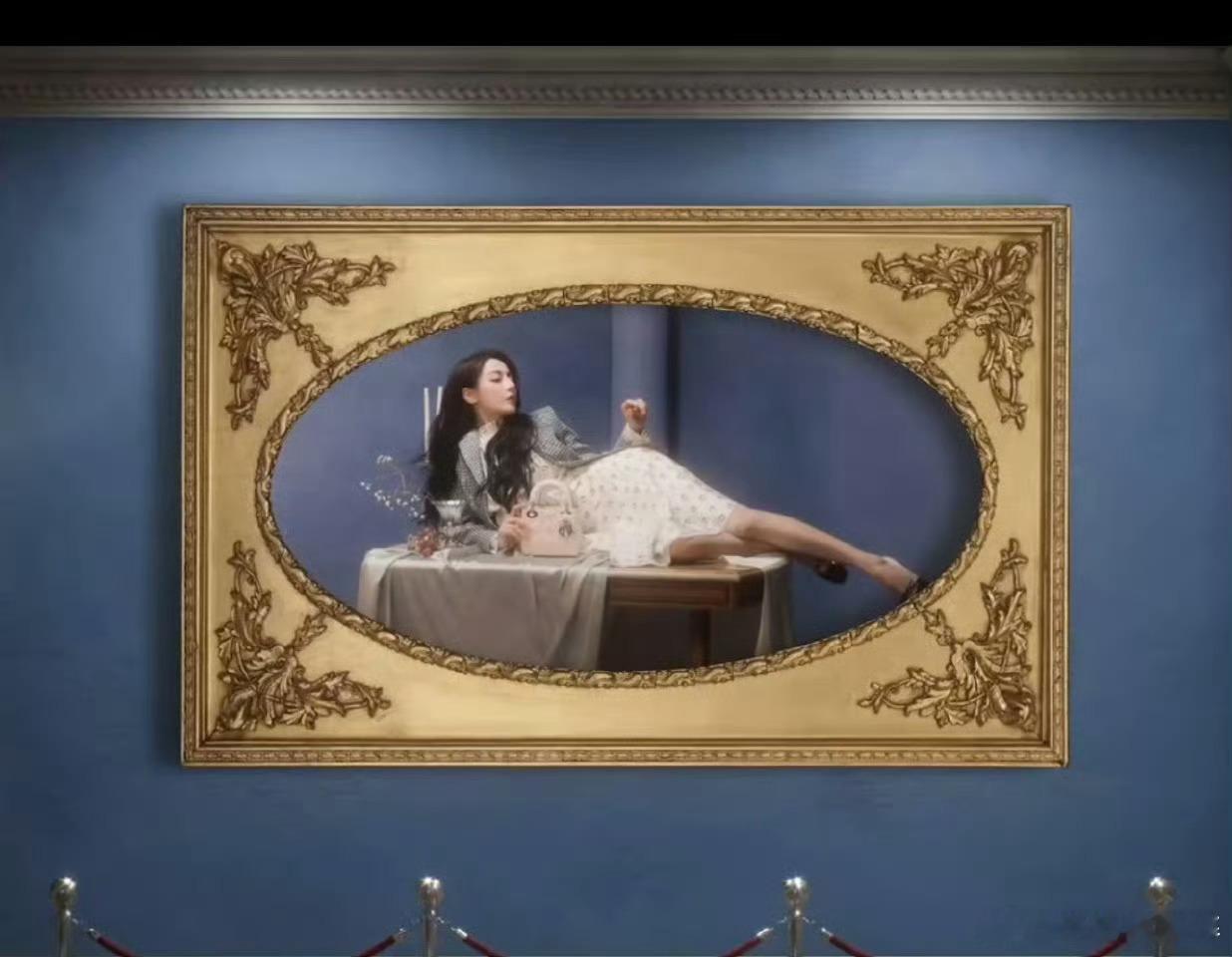 迪丽热巴油画封面中世纪的女王 