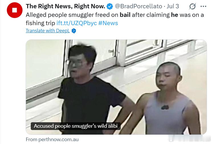 男子涉澳洲人口走私案：接应中国非法移民被捕 最高或面临20年监禁海外新鲜事 澳大