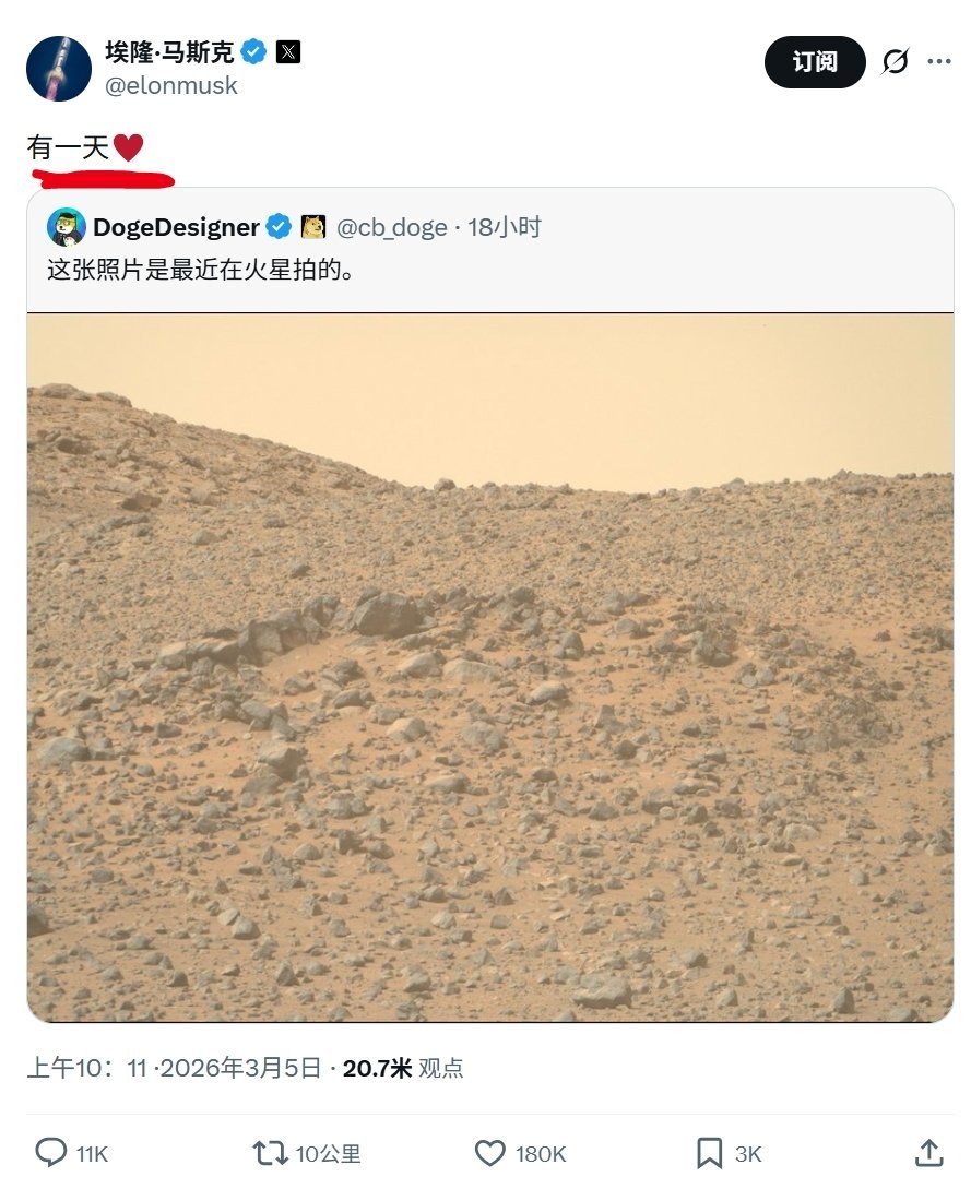 “马斯克，你到底嘛时候登陆火星啊”热点观点