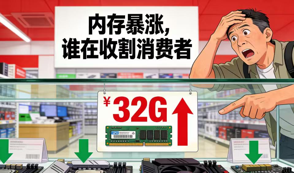 32G内存涨了约3000元！存储芯片“超级周期”来袭，你的电脑还配得起吗？
“以