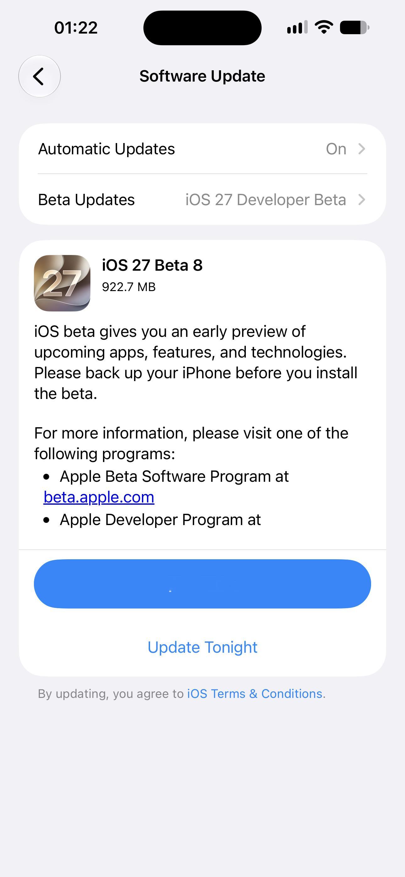 Apple 发布 Developer Beta 软件更新：iOS 27 Deve