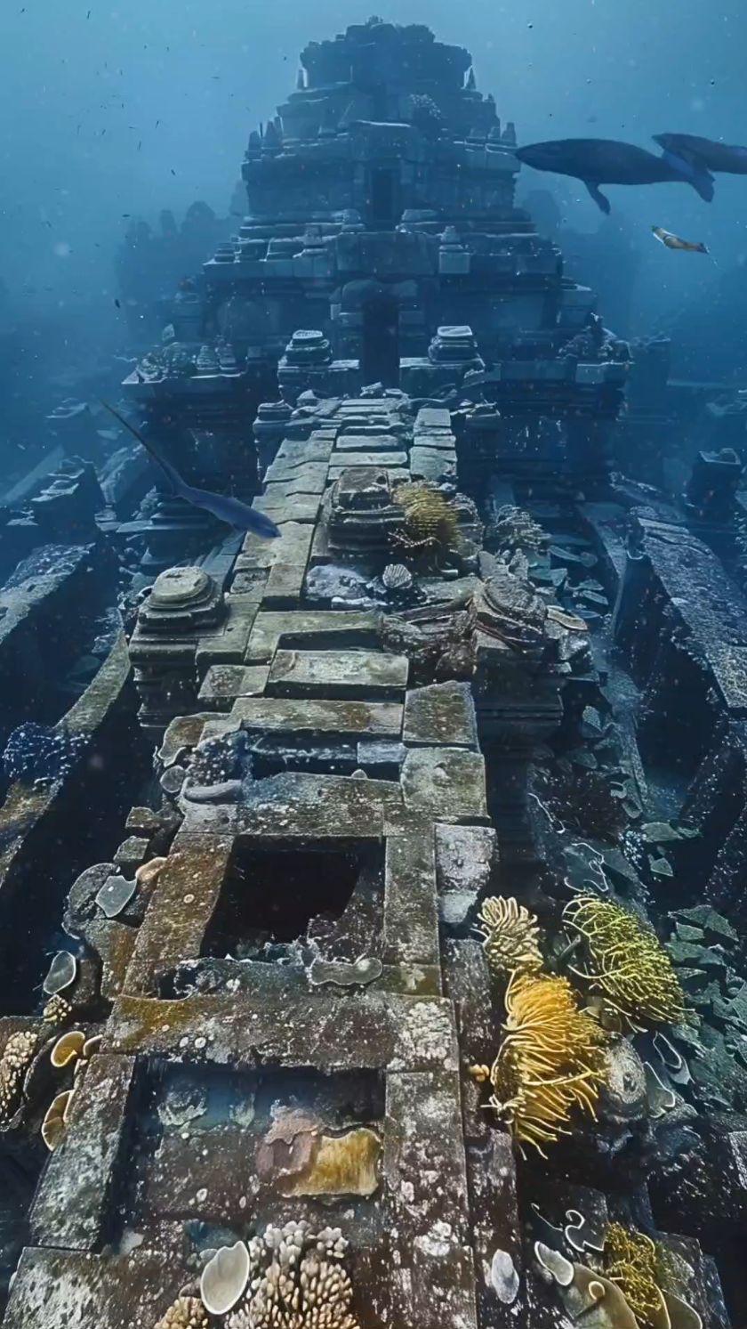 克里米亚海底突现2000年前古城

2024年克里米亚半岛西海岸的黑海海面，俄罗