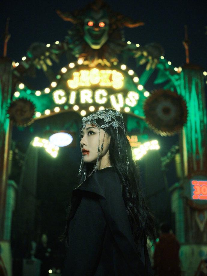 邓家佳万圣节变装邓家佳暗黑风鬼新娘 邓家佳万圣节变装暗黑风大片 ​​​