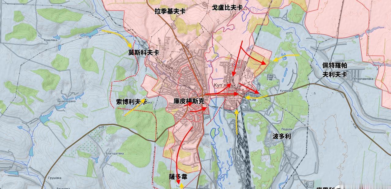 更新庫皮揚斯克方向戰鬥
由於烏軍發動相當猛烈的反擊，該地區局勢極為緊張。
在城市
