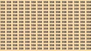 【数字找不同挑战】观察下方数字方阵，大量重复的“358”中藏有特殊数字！请集中注