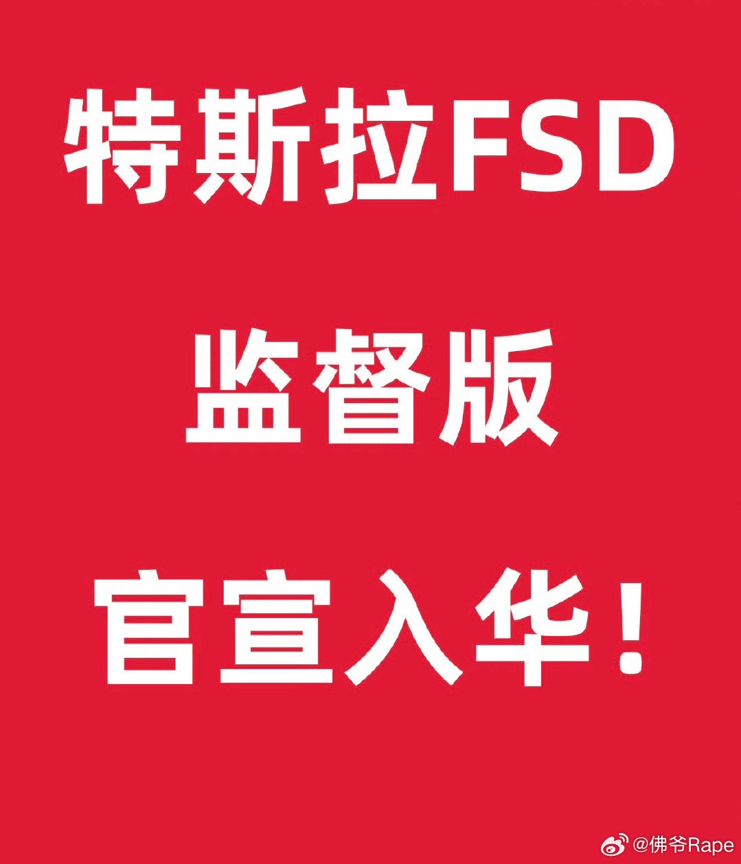 FSD是真要来啦国内车企压力山大呀！不知能否改变第一、第二梯队格局5月初手册更新