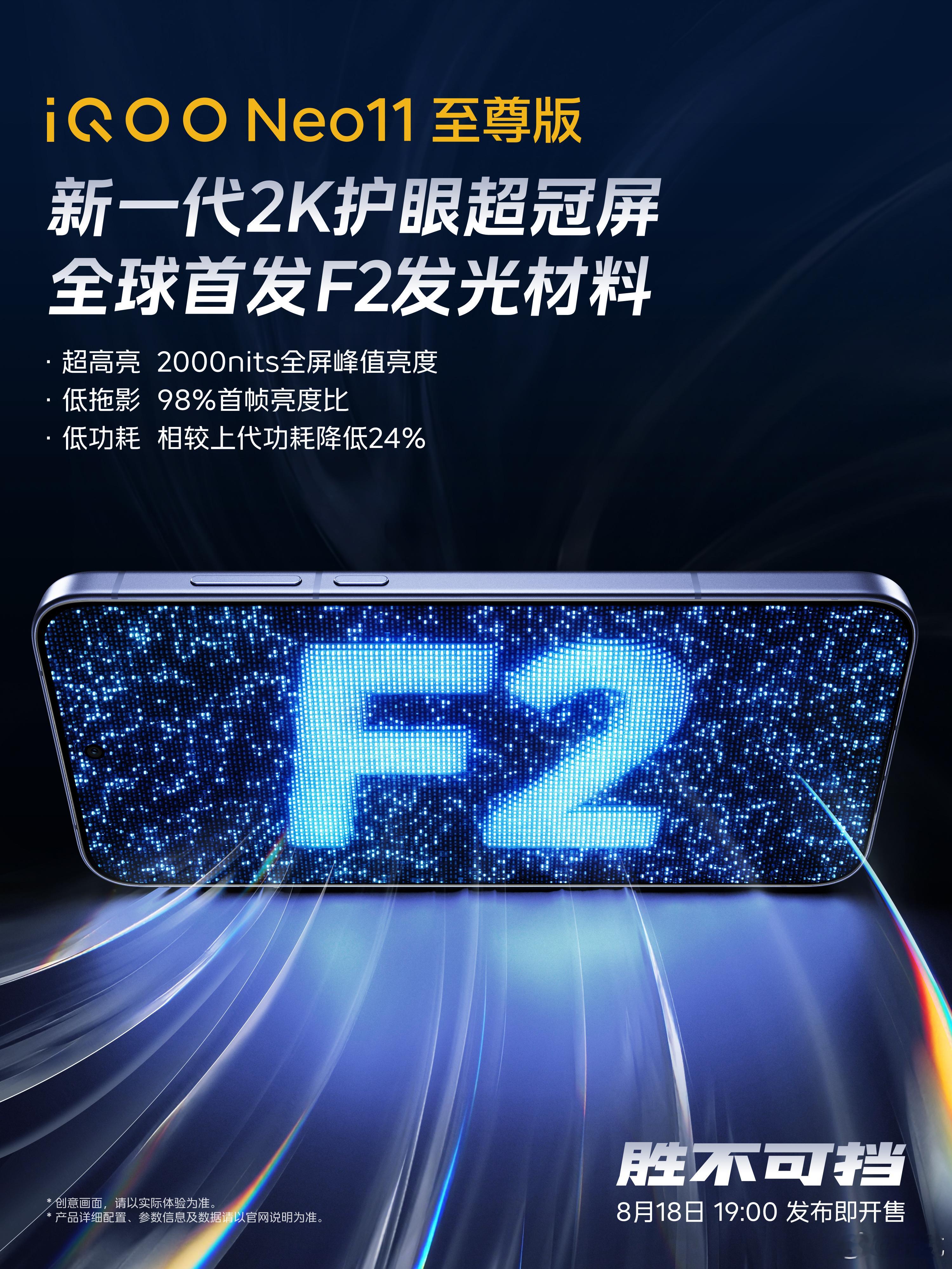 iQOO Neo11至尊版，QHD+分辨率，F2发光材料，这是维信诺吧？ 