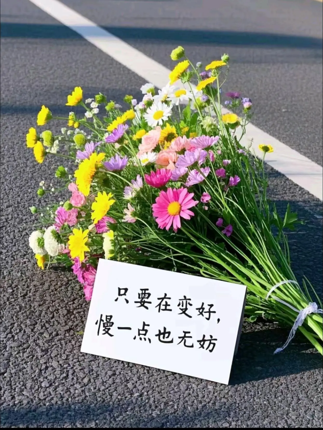 “花有花期人有时运，只要在变好，慢一点也无妨