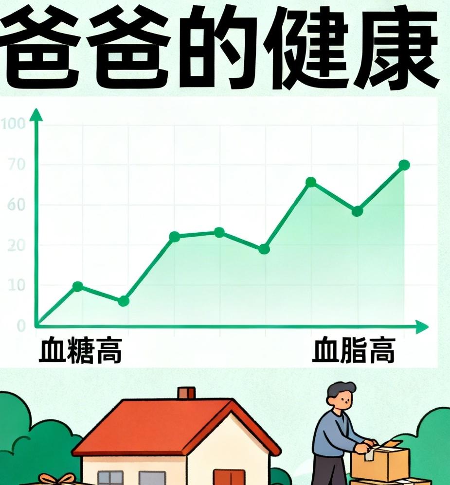 这几天闹心的事有两件：一是爸爸的血糖高，低密度脂蛋白高，二是父母要搬家，太远了
