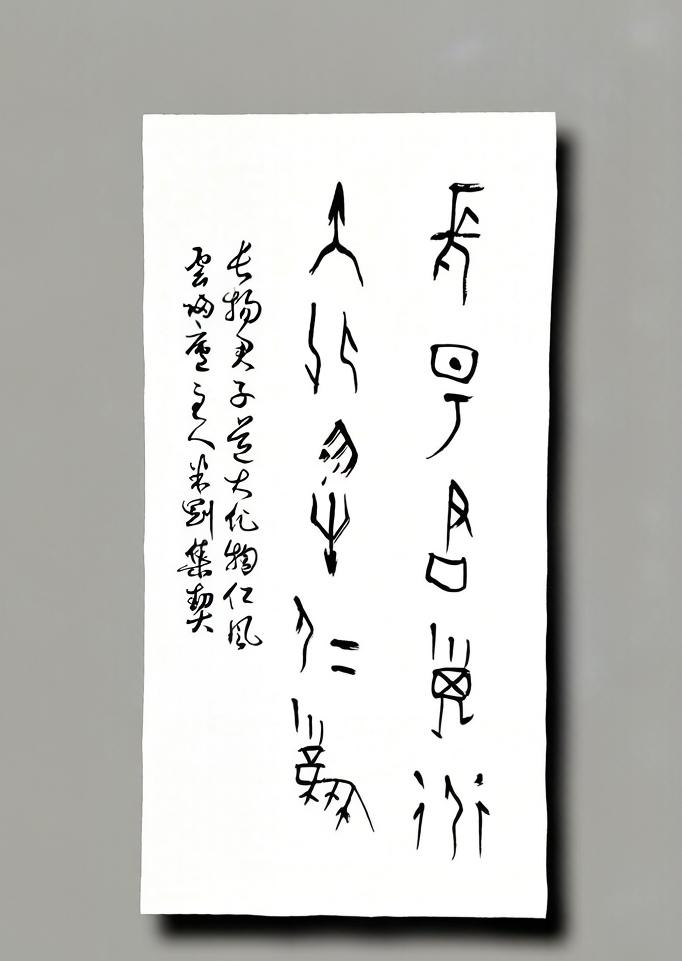 米刚甲骨文作品