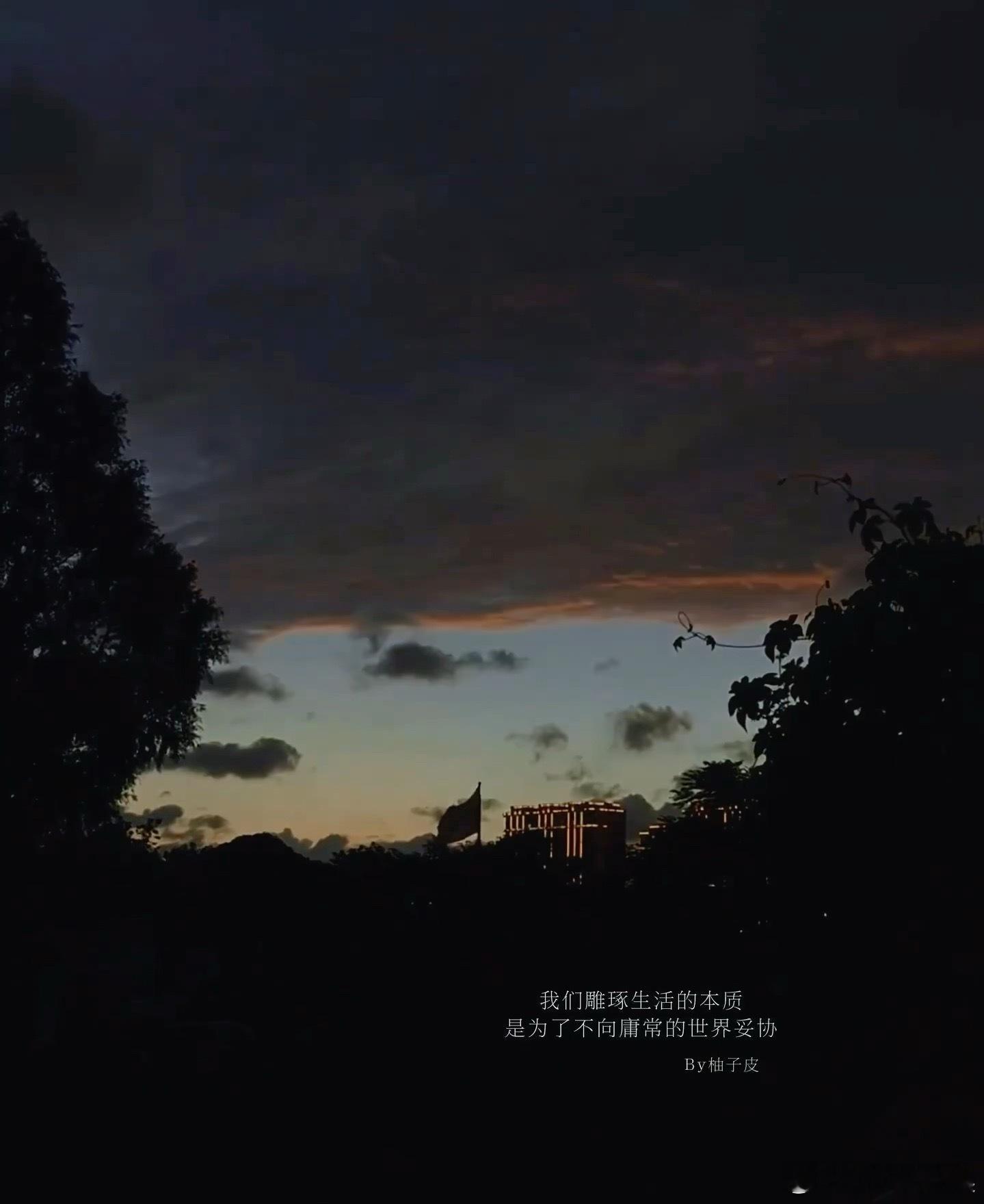 时间的厚度也渗透不了我此刻的心境我们都不应该在迷雾中追逐幻影.. ​​​