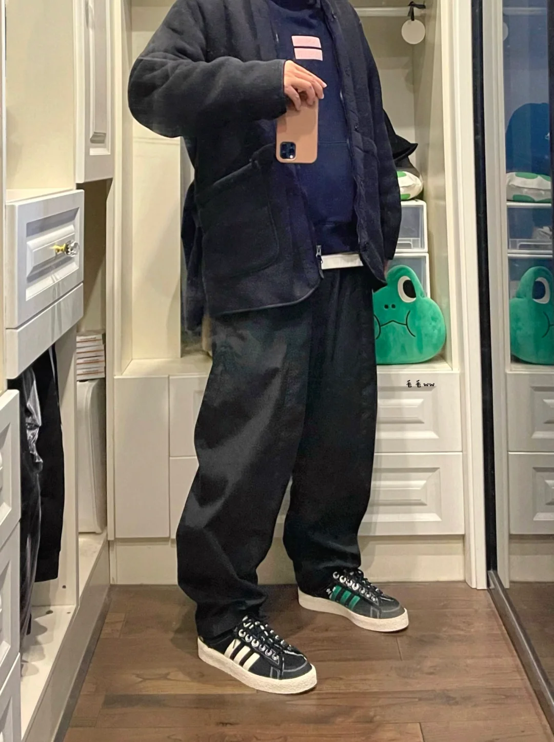 All Black｜摇粒绒穿搭